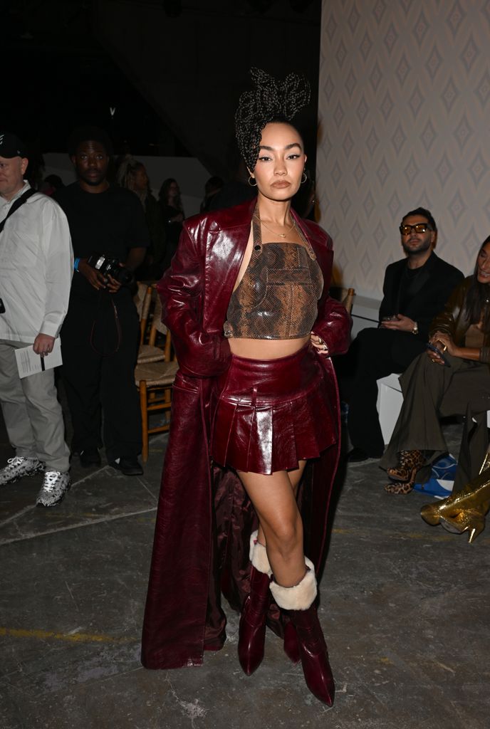 Leigh-Anne Pinnock attends the Tolu Coker show during London Fashion Week September 2024 at  on September 15, 2024 in London, England.