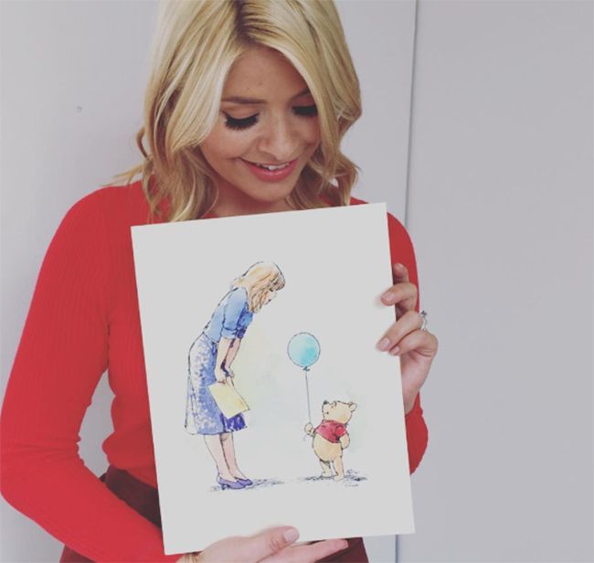 Holly Willoughby celebrates Winnie the Pooh's 90th anniversary