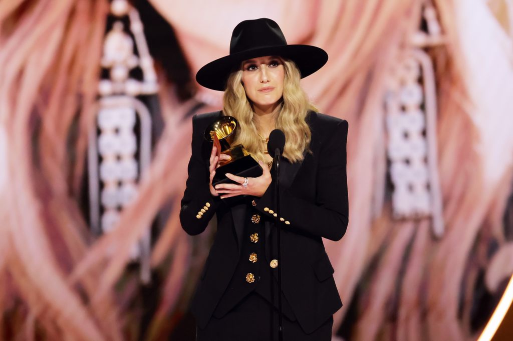 Lainey Wilson accepts the Best Country Album award for âBell Bottom Countryâ onstage during the 66th GRAMMY Awards at Crypto.com Arena on February 04, 2024 in Los Angeles, California. (Photo by Kevin Winter/Getty Images for The Recording Academy)