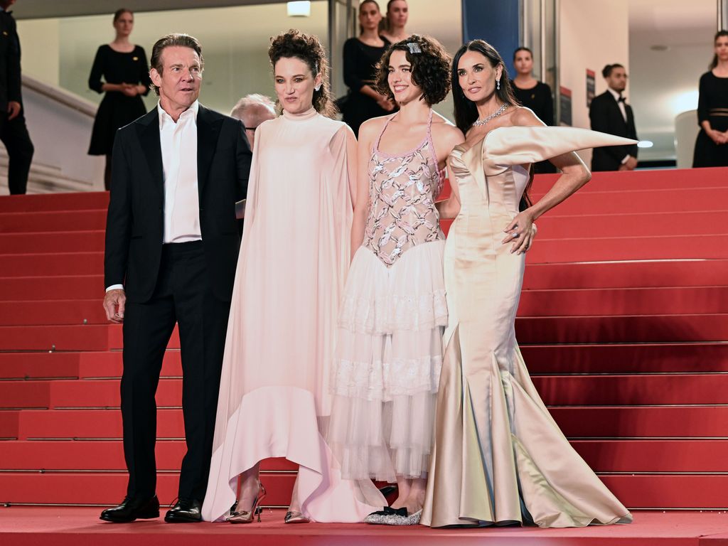 demi moore and co stars at the subtance premiere cannes 