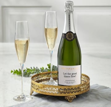 Personalised champagne