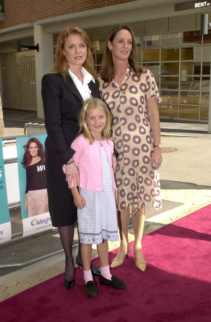 Sarah Ferguson with her sister Jane Ferguson and niece Heidi