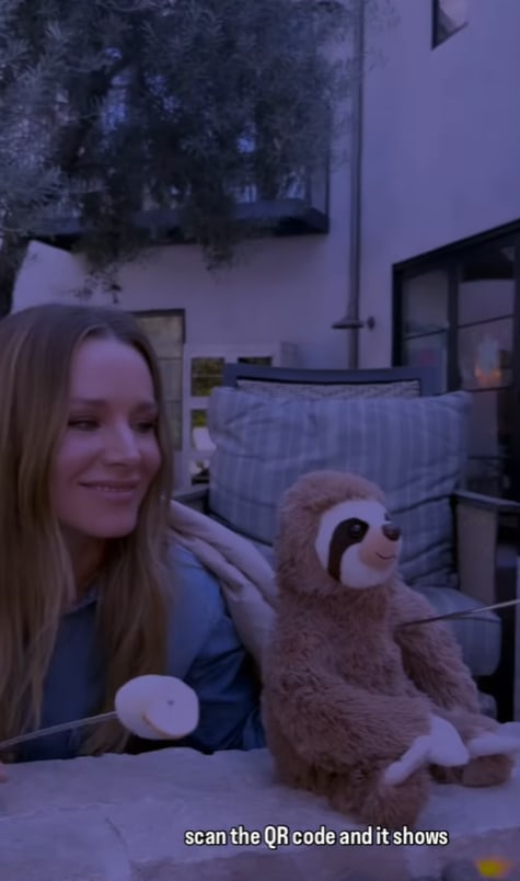 Kristen Bell shared a video from her home recently