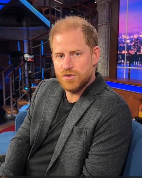 Prince Harry on The Late Show with Stephen Colbert
