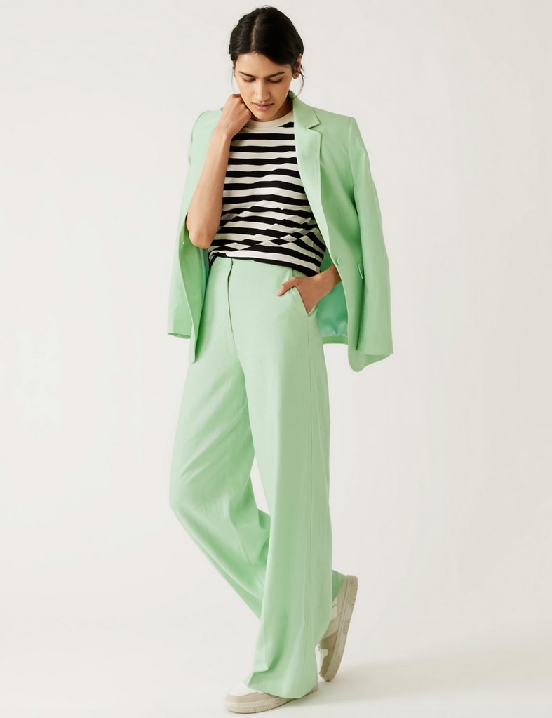 Marks & Spencer mint green suit