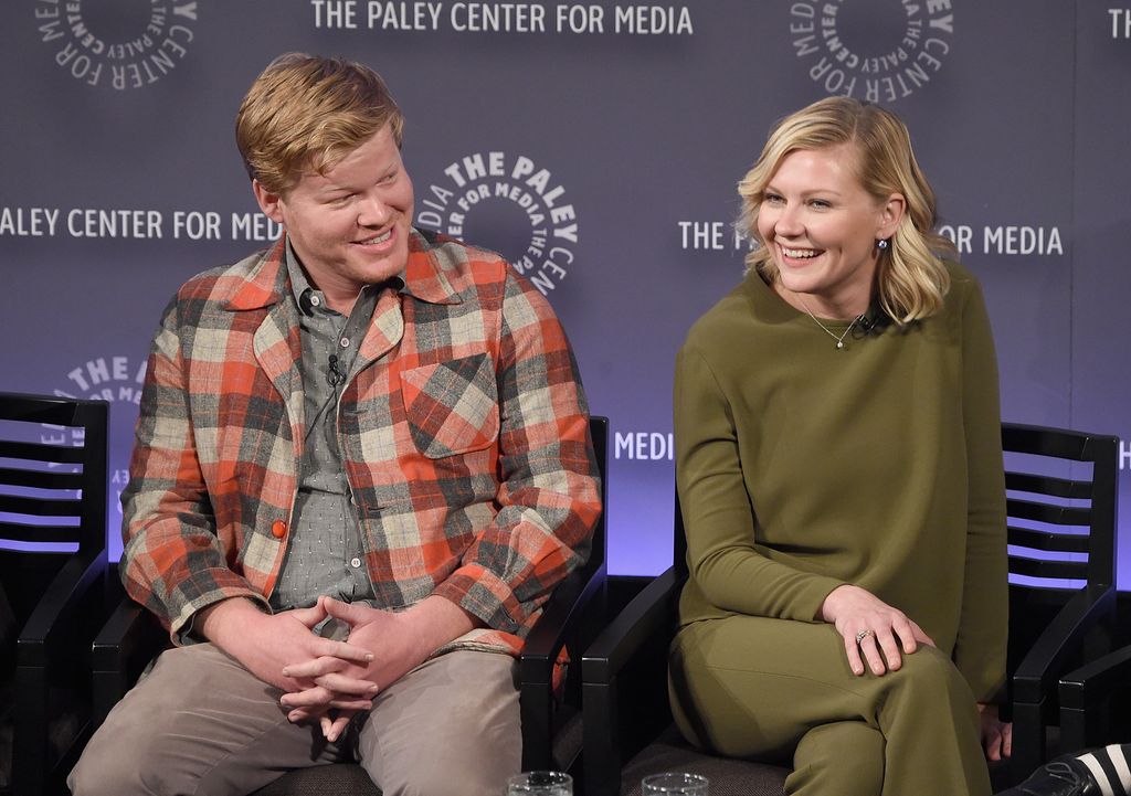 Jesse Plemons and Kirsten Dunst attend PaleyFest New York 2015 - "Fargo" at The Paley Center for Media on October 16, 2015 in New York City