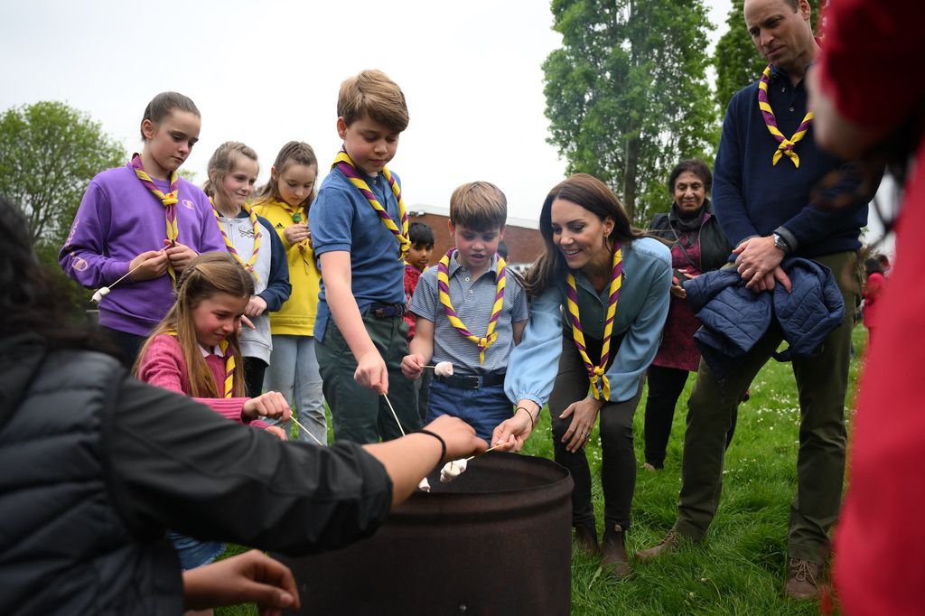 The family joined the Big Help Out ahead of King Charles's coronation