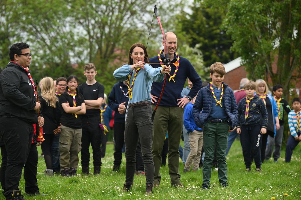 Princess Kate also had a go during the Big Help Out