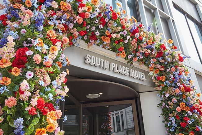 south place hotel london entrance
