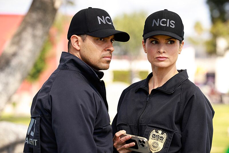 Wilmer Valderrama as Nicholas Torres and Katrina Law as Jessica Knight in NCIS