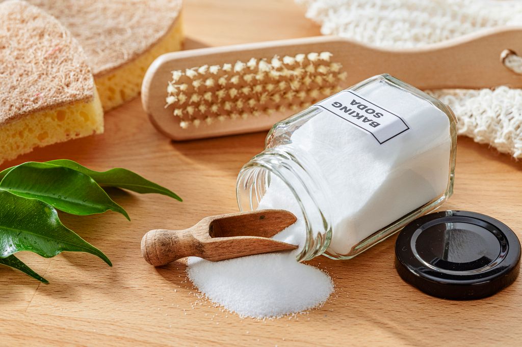 Baking soda in a glass jar