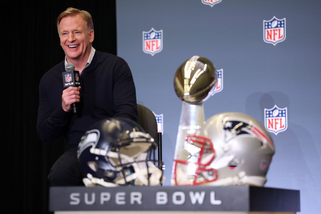 NFL commissioner Roger Goodell speaks during his state of the NFL news conference at San Jose McEnery Convention Center on February 02, 2026 in San Jose, California