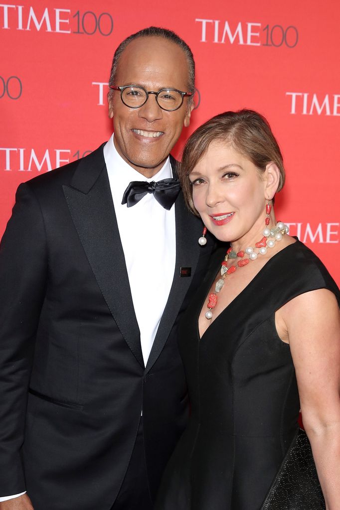 Lester Holt and Carol Hagen attend the 2016 Time 100 Gala at Frederick P. Rose Hall, Jazz at Lincoln Center on April 26, 2016 in New York City.