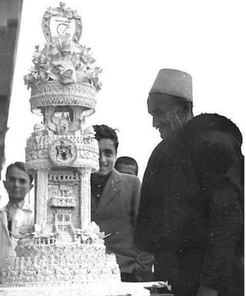 Prince Leka's grandfather King Zog's wedding cake in 1938