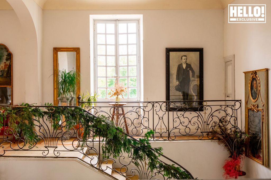 Catherine Roger's staircase at Chateau Marcellus near Bordeaux