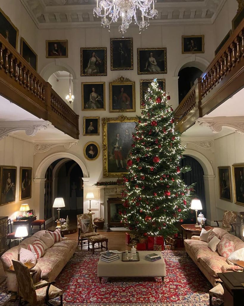 christmas tree in hallway 