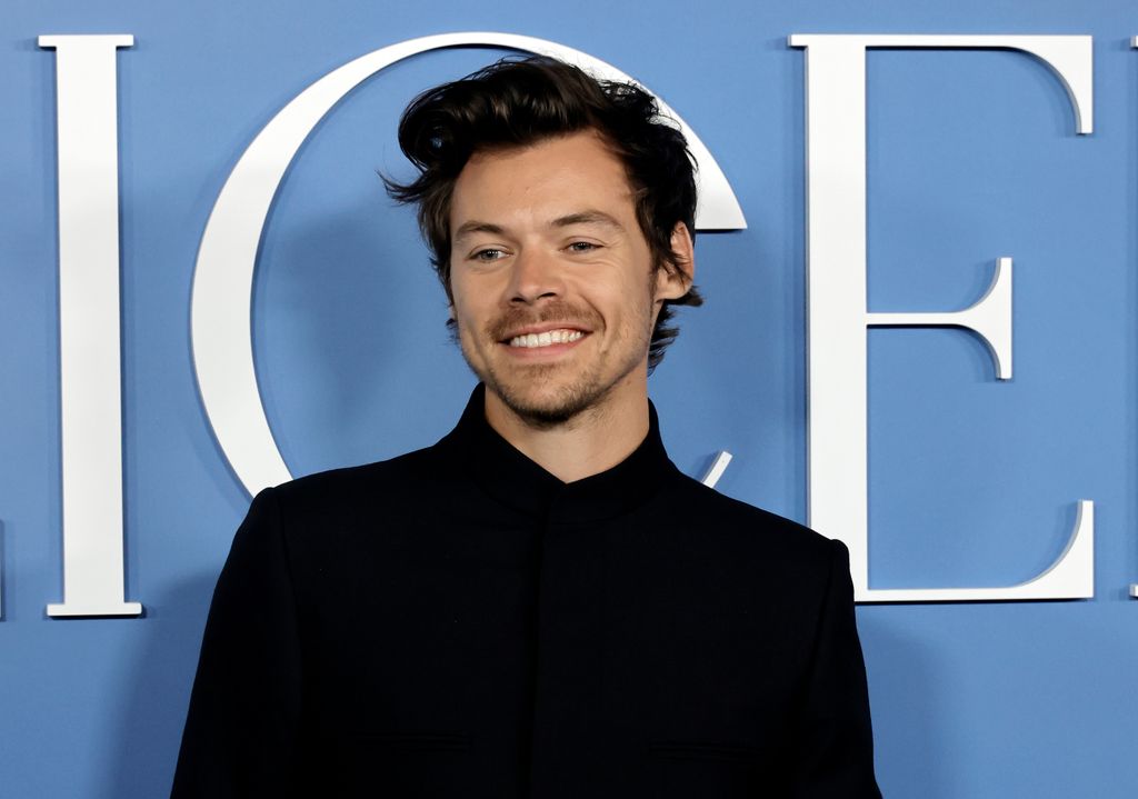 harry styles smiling on red carpet