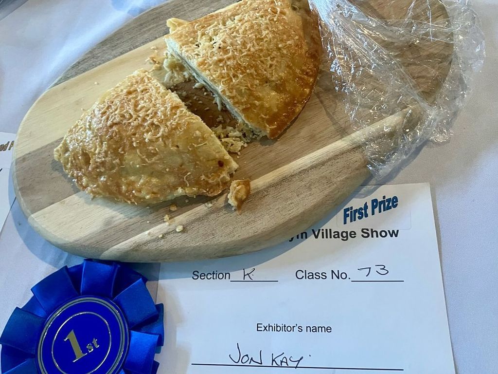 Jon Kay's winning pasty