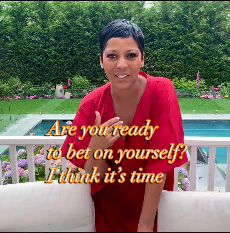 Tamron Hall shared a message from the heart as she stood in front of a swimming pool