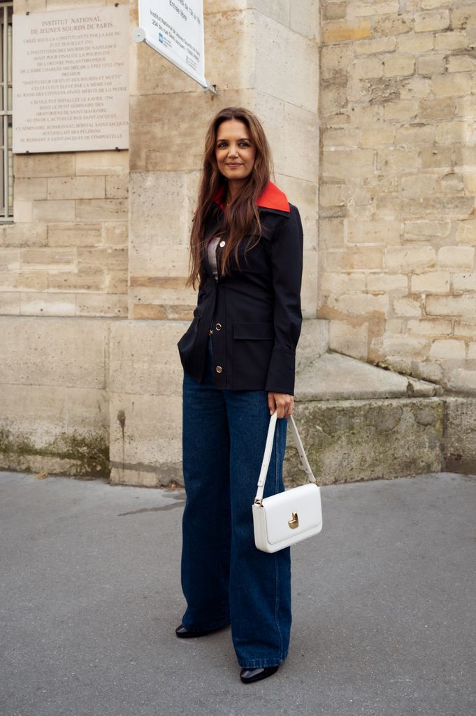 Katie Holmes has gone to Europe, pictured at the Haute Couture Fall/Winter 2024/2025 during Paris Fashion Week