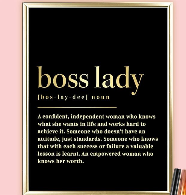 boss lady print
