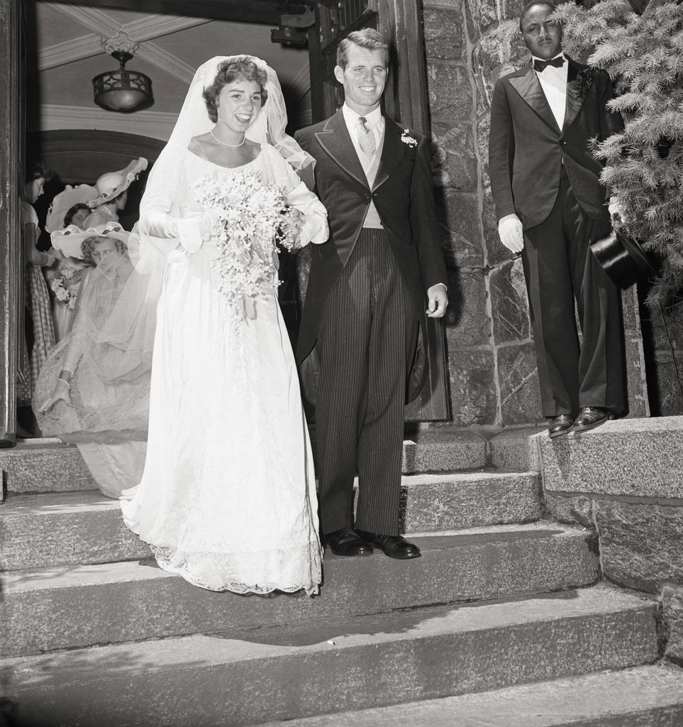 Robert F. Kennedy and Ethel Kennedy on their wedding day, June 17, 1950