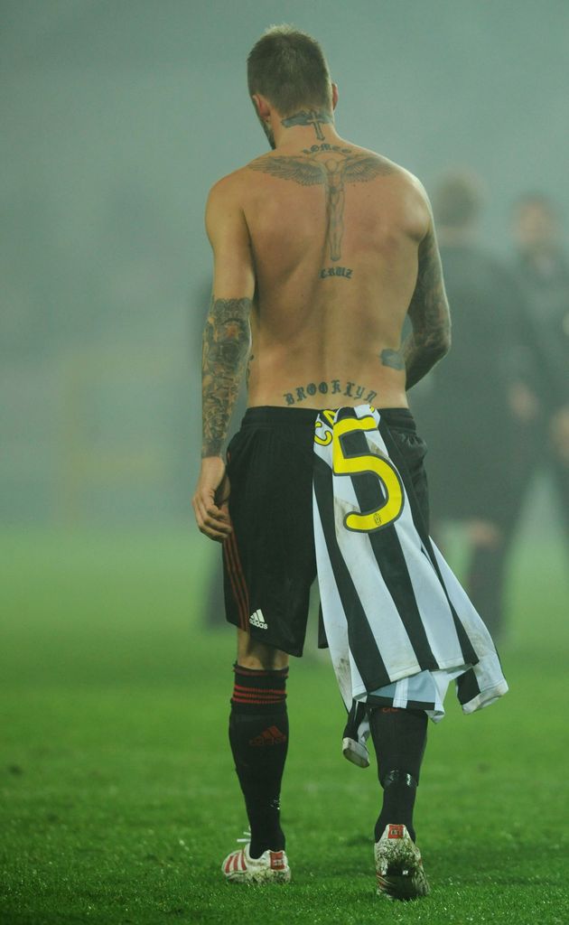 David Beckham's Minion tattoo: Tattoos Pictures & Photos | Glamour UK