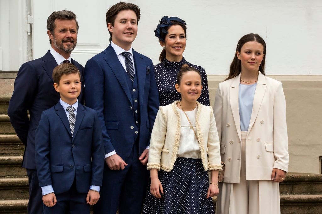 Danish royals at Prince Christian Of Denmark Confirmation 2021