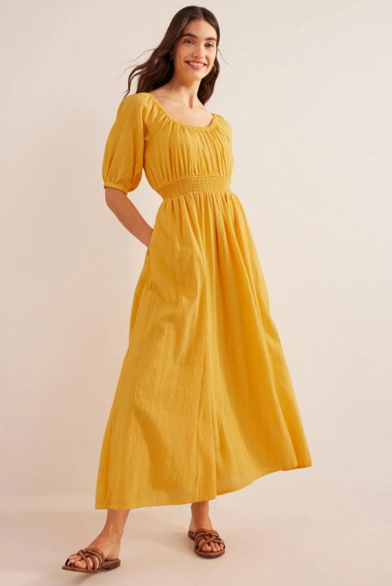 yellow maxi dress boden