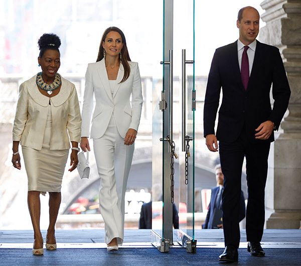 Kate Middleton wears the sassy white suit you've always dreamed of | HELLO!