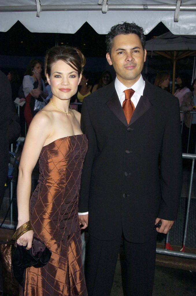 Rebecca Herbst and Michael Saucedo during 32nd Annual Daytime Emmy Awards in 2002
