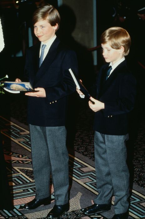 harry and william as children at film premiere 