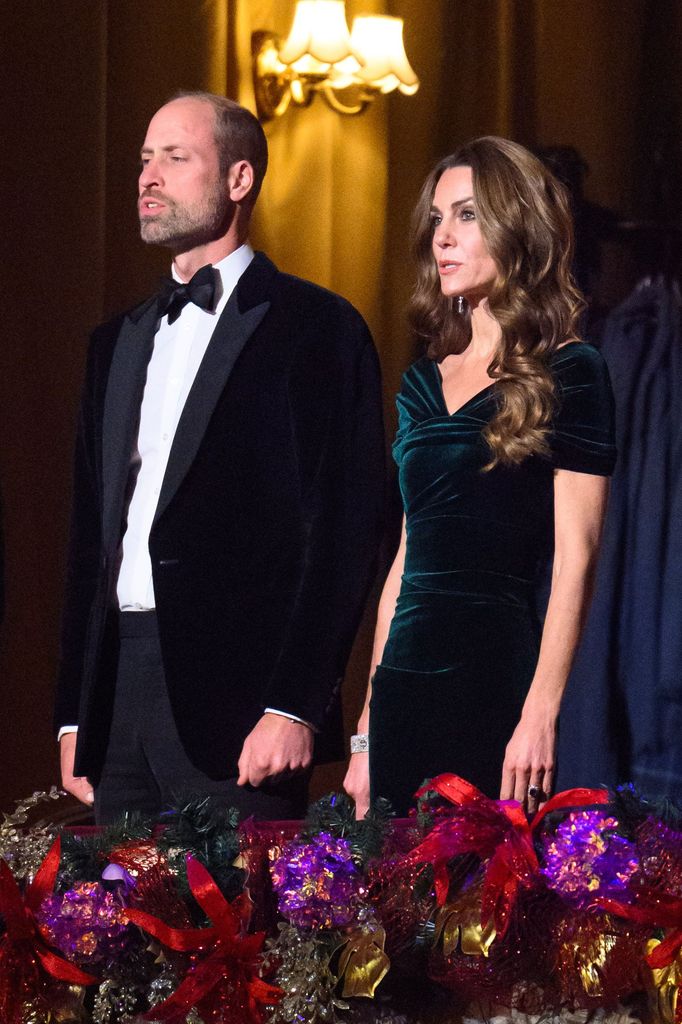 Their Royal Highnesses the Prince & Princess of Wales at the Royal Albert Hall for the Royal Variety Performance 2025