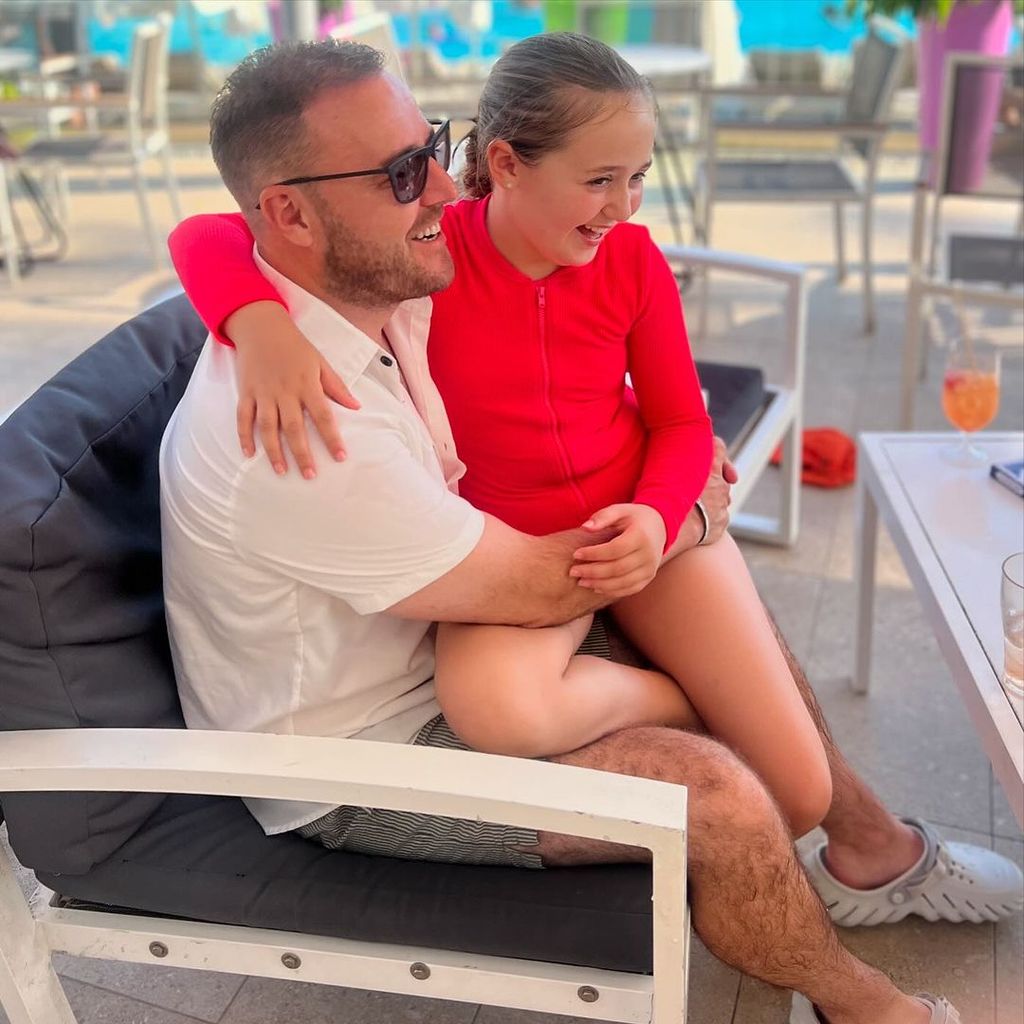 Alan Halsall from Coronation Street with his daughter Sienna