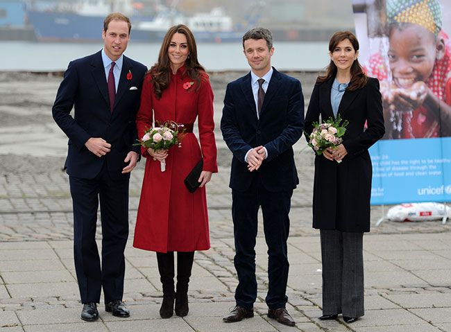 Duke and Duchess of Cambridge with Crown Prince Frederik and Crown Princess Mary, 2011