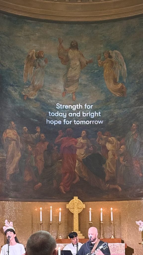 Savannah also went to church