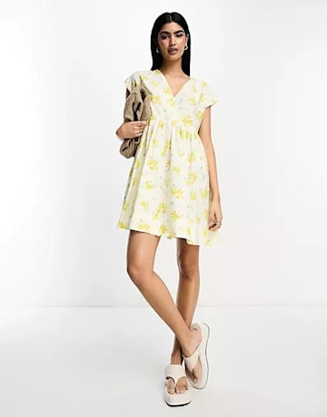 ASOS floral smock dress