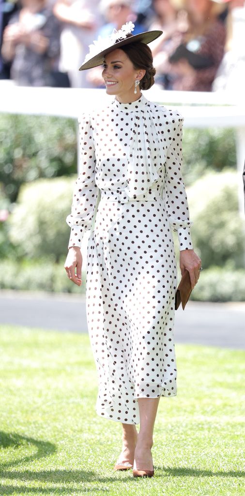 Princess Kate wearing polka dots in 2022