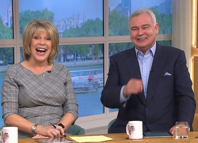 ruth langsford and eamonn holmes in hysterics