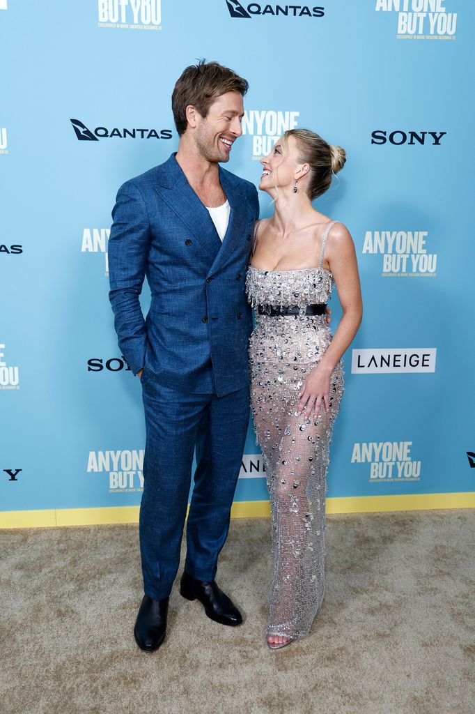 Glen Powell and Sydney Sweeney attend Columbia Pictures' "Anyone But You" New York premiere at AMC Lincoln Square Theater