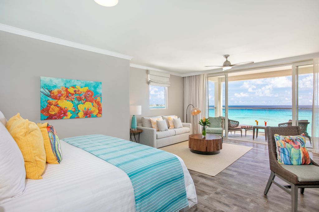 The rooms at the Sea Breeze Beach House in Barbados are stunning