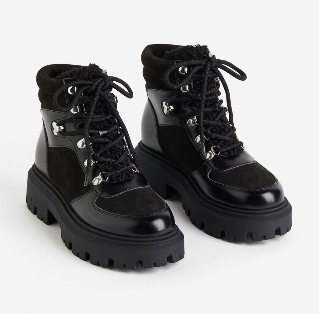 h&m chunky boots