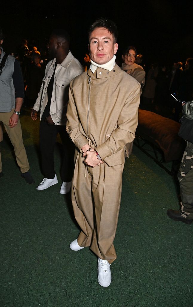 Barry Keoghan attends the Burberry Winter 2024 show during London Fashion Week on February 19, 2024 in London, England. (Photo by Dave Benett/Getty Images for Burberry)