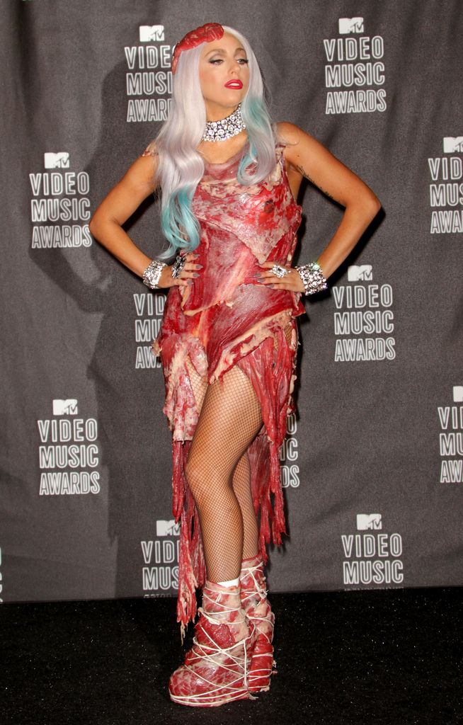  Singer Lady Gaga poses in the press room during the MTV Video Music Awards at NOKIA Theatre L.A. LIVE on September 12, 2010 in Los Angeles, California.