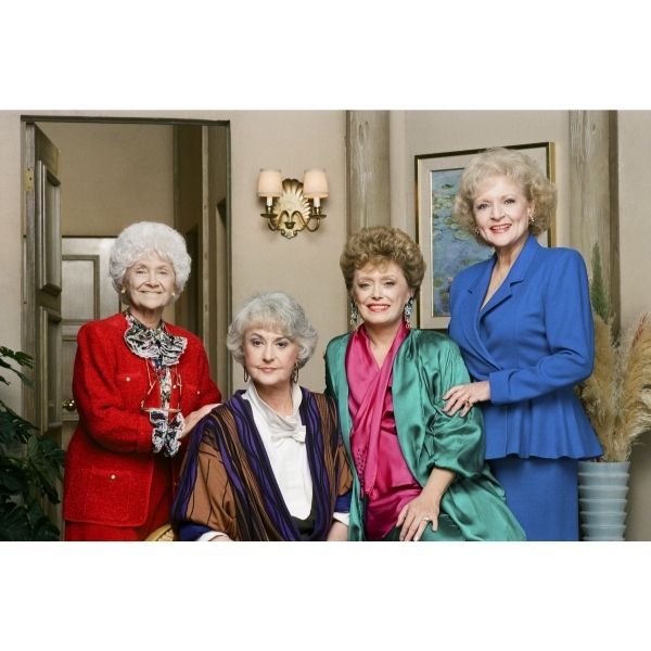 Betty White with her Golden Girls co stars