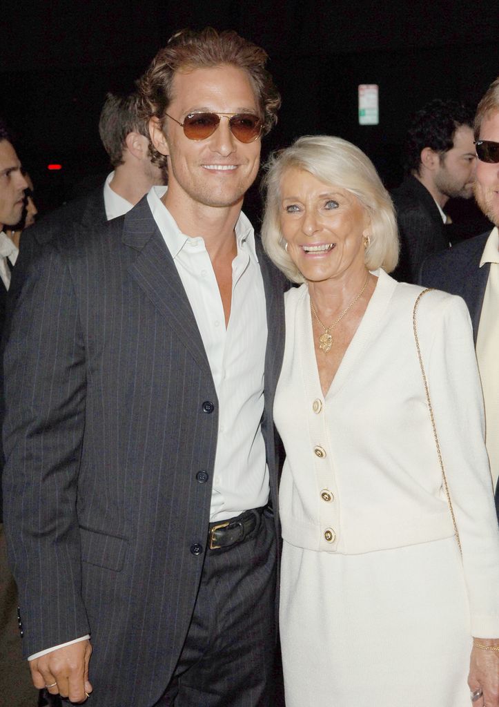 photo of matthew mcconaughey and his mom