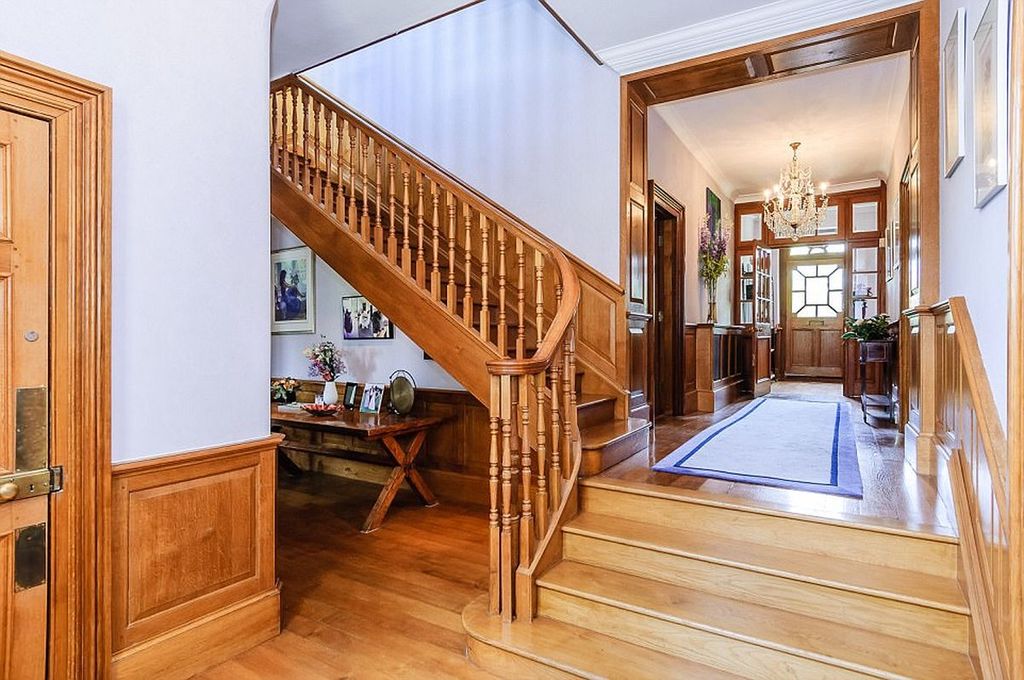 Front room of house with stairs