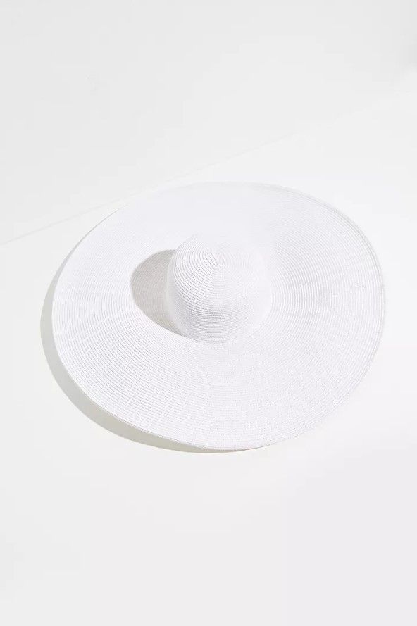 Free People - Wide Brim Hat in white