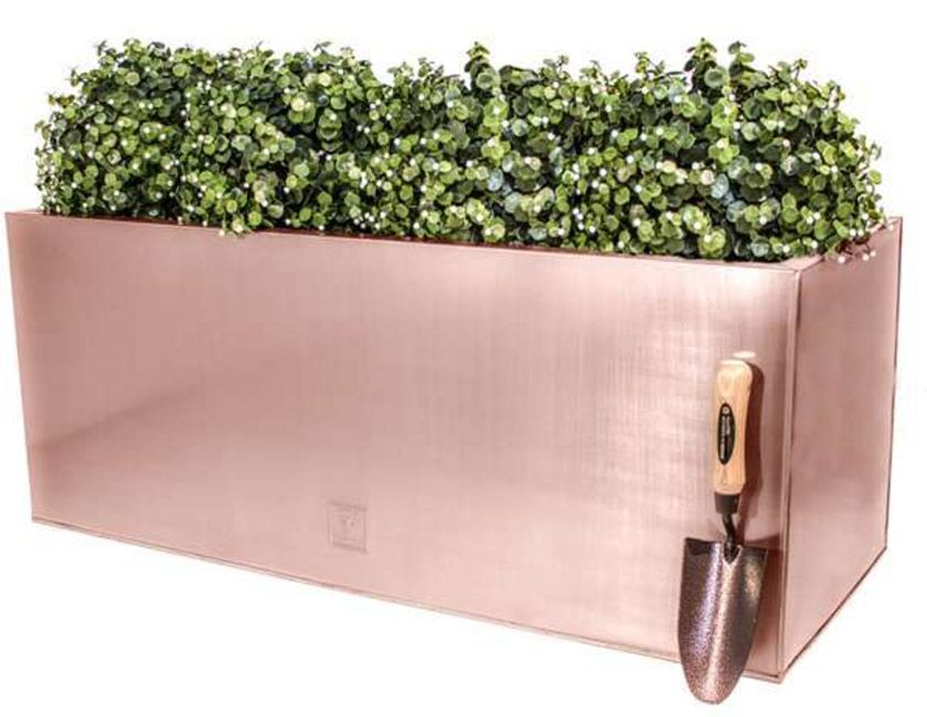 outdoor furniture copper plant box