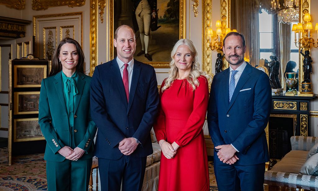 William and Kate with Crown Princess Mette-Marit and Crown Prince Haakon